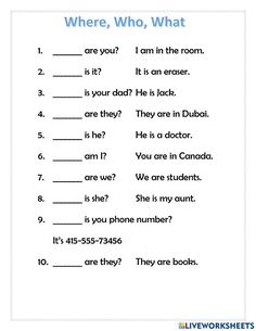 the worksheet for an english speaking activity