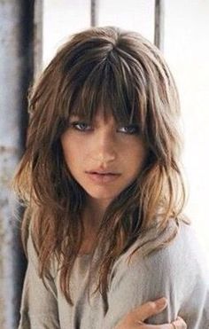 Long Shag Haircut, Medium Long Hair, Edgy Style, Haircuts For Long Hair, Haircuts With Bangs, Long Curly Hair