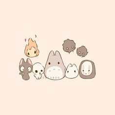 #ghibli #studioghibli #miyazaki #spiritedaway #kikisdeliveryservice #princessmononoke #howlsmovingcastle #myneighbortotoro Cute Ghibli, Studio Ghibli Fanart, Personajes Studio Ghibli, Studio Ghibli Background, Studio Ghibli Characters, Images Kawaii, Ghibli Artwork