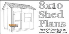 the 8x10 shed plans are available for free