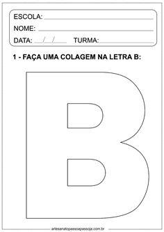 the letter b worksheet is shown in black and white with an uppercase