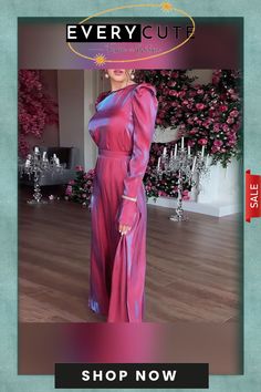 Noble Shiny Glass Style Maxi Dress Chic Pink Maxi Dress For Banquet, Glass Style, Style Maxi Dress, Shop Now, Spring Summer, Maxi Dress, Glass