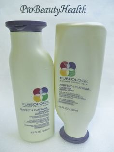 You're bidding on:   PUREOLOGY SERIOUS COLOUR CARE   PERFECT 4 PLATINUM Shampoo 8.5 oz (250 ml) - 1 bottle & Condition 8.5 oz (250 ml) - 1 bottle Bottles are not sealed! Our pictures show actual item you're purchasing! Please visit our other auctions! Hair Remedies, Color Care, Shampoo And Conditioner, Shampoo Bottle, Health And Beauty, Platinum, Hair Care, Conditioner, Beauty