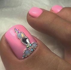 Toe Polish, Toenail Polish, Cute Summer Nails, I Love Nails, Toe Nail Art, Minimalist Nails