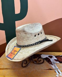 Head out on adventures in the West Texas, a Mexican Palm straw cowboy hat that will look adorable on your littlest buckaroos while making them feel like a grown-up cowboy. Structured in a classic western style, the West Texas has a faux leather hat band with cream stitching. Fitted with an elastic sweatband for a comfortable wear. Lil Pardner Collection Elastic Sweatband Grown Up Style Material: Palm Leaf Brim: 2 3/4" Western Outdoor Hat With Adjustable Fit, Adjustable Western Hat For Outdoor, Adjustable Fit Western Hat For Outdoor, Western Style Sun Hat With Curved Brim For Ranch, Western Hats With Adjustable Fit For Country Events, Western Sun Hat With Curved Brim For Rodeo, Western Style Sun Hat With Curved Brim For Rodeo, Western Style Sun Hat With Flat Brim For Ranch, Adjustable Country Hats For Western-themed Events