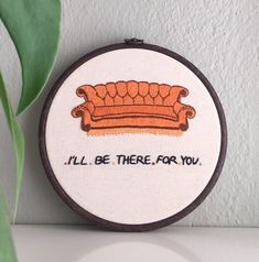 a cross stitch pattern with the words i'll be there for you on it