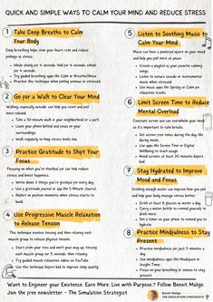 Feeling overwhelmed by the hustle and bustle of daily life? Dive into these eight easy techniques designed to soothe your mind and alleviate stress. From mindful breathing exercises to creating a calming environment, these strategies are perfect for anyone looking to find peace amidst the chaos. Embrace tranquility and enhance your well-being with these practical tips that fit seamlessly into any lifestyle. Whether you're at home, work, or on the go, learn how to cultivate a serene mindset and live a more balanced life. How To Be Calm And Composed, Calming Techniques For Adults, How To Be Calm, Alternative Medicine Holistic Healing, Mindful Breathing, Self Help Skills, Calming Techniques, Growth Mindset Posters, Behavior Interventions