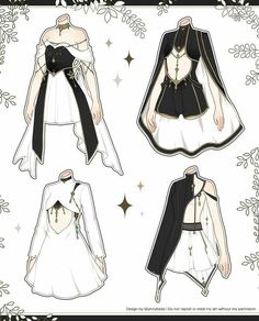 the paper doll is dressed up in black and white clothes with capes on their shoulders