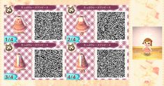 an animal crossing character is shown in this screenshot from the game, which appears to be using qr code