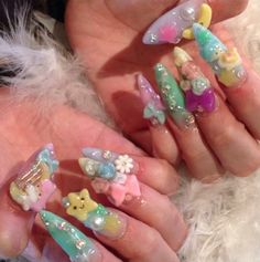 Decora Nails, Hippie Nails, Gem Nails, Inspiring Images, 3d Nail