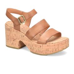 Kork-Ease Tish Wedge Sandal (Women) - Brown Sandals - Heel/Wedge - The Heel Shoe Fitters Cork Wedges, Gorgeous Leather, Heels & Wedges, Sandal Women, Platform Sandals, Wedge Sandals, Soft Leather, Cork, Womens Sandals