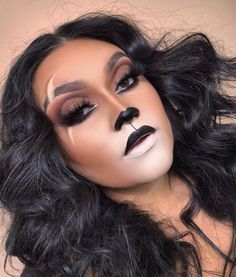 Plus Size Disney Halloween Costumes, 30 Days Of Halloween Makeup, Halloween Makeup Looks Black Women, Disney Character Makeup Looks, Scar Halloween Makeup, Plus Size Costume Ideas, Scar Halloween Costume, Disney Halloween Makeup, Halloween Backgrounds Wallpapers