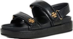 Luxury Sandals With Double Strap And Branded Insole, Designer Round Toe Sandals With Logo, Leather Sandals With Logo Strap And Round Toe, Leather Sandals With Logo Strap, Leather Sport Sandals With Logo Strap For Summer, Leather Open Toe Sandals With Logo, Designer Leather Sandals With Logo, Luxury Leather Sandals With Logo, Tory Burch Rope Sandals