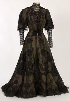 dress from the 1900s | Dress 1900s Mutton Sleeve, Costume Inspirations, Fashion Museum, 1890s Fashion