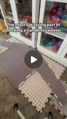 a video demonstrating how to make a knitted sweater