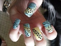 Nail art, pastel, zebra, leopard, animal Nail Art Pastel, Art Pastel, Leopard Animal, Art Ideas, Pastel, Beauty