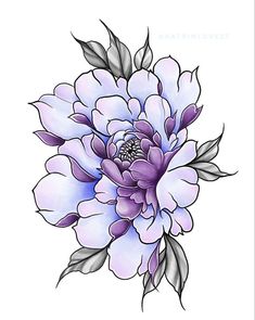 Japanese Tattoo Designs Flower, Japanese Peony Tattoo Design, Japanese Peony Tattoo, Japanese Peony, Men Flower Tattoo, Flower Tattoo Stencils, Realistic Flower Tattoo