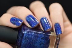 ILNP Nail Polish - Honor Roll Holographic Nails Acrylic, Navy Blue Nail Polish, Nail Ballerina, Navy Nails, Honor Roll, Blue Nail Polish