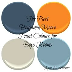 the best paint colors for boys rooms and girls rooms in their own home, from top to bottom