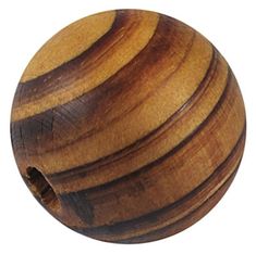 a wooden ball is shown on a white background