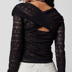 So Flirty In Lace, This Beautiful Long-Sleeve Dons An Off-The-Shoulder Diva Look With Its Slim-Fitted Bodice, Long Sleeves And Crisscross Design At The Back. Lace Long Sleeve Top For Night Out, Stretch Long Sleeve Top For Date Night, Floral Fairy, Y2k Dresses, Boho Floral Dress, Lace Bodycon Dress, Swimsuit Dress, Fairy Grunge, Style Streetwear