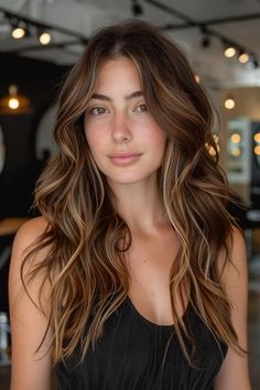 Medium Brown Hair With Light Brown Highlights, Chocolate Color Hair