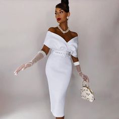 Tight Green Dress, Cocktail Dress Elegant, Belted Midi Dress, Full Dress, White Midi, Cocktail Party Dress, Evening Party Dress, Tube Dress, White Midi Dress