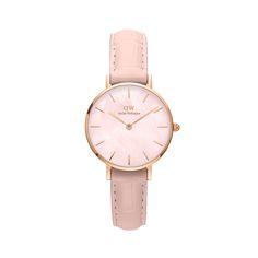 Introduce a touch of sophistication to your wardrobe with the Daniel Wellington Petite Rouge Pink Leather Strap Watch. The vibrant pink leather strap adds a pop of color to any outfit, while the sleek design of the watch exudes elegance. Stay on time and in style with this premium timepiece. Daniel Wellington Classic Petite, Dw Watch, Daniel Wellington Petite, Daniel Wellington Women, Sport Armband, Watch For Women, Colorful Accessories, Watches Unique, Women Pink