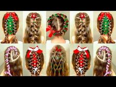 New Year Hairstyle, Ribbon Braids, Christmas Hairstyles, Natural Hair Braids, Holiday Hairstyles, Christmas Hair, Crazy Hair Days, Easter Hair, Crazy Hair