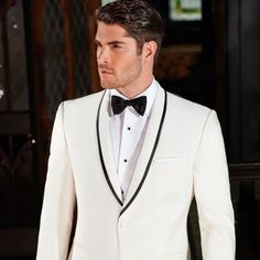 Mens Suit Designer Charles Shawl Dinner Jacket In Ivory With Black Trim Ivory Wedding Suit- Mens Ivory Suit- Cream Color Suit Tailored Cream Outerwear For Wedding, Cream Tuxedo Suit For Formal Occasions, Cream Single Breasted Tuxedo For Wedding, Cream Tailored Tuxedo For Formal Occasions, Cream Tuxedo Blazer For Formal Occasions, Cream Tuxedo Blazer With Suit Collar, Tailored Cream Blazer For Groom, Formal Cream Sport Coat With Suit Collar, White Tuxedo Blazer For Groom