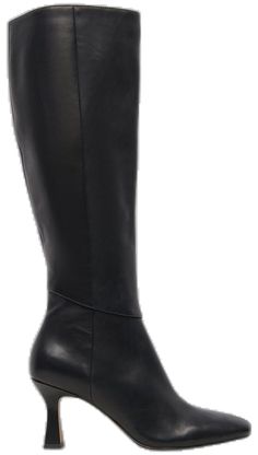 Chic Wide Calf Mid-calf Heeled Boots, Chic Mid-calf Fitted Heeled Boots, Chic Mid-calf Heeled Boots With Reinforced Heel, Chic Mid-calf Heeled Boots Medium Width, Casual Mid-calf Boots For Workwear, Fall Mid-calf Boots For Workwear, Fall Workwear Mid-calf Boots, Chic Leather Mid-calf Boots, Chic Fall Platform Boots For Work