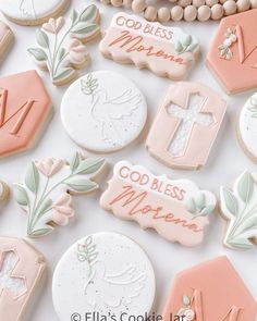 Communion Sugar Cookies Girl, Confirmation Decorated Cookies, First Communion Cookies Girl, Confirmation Sugar Cookies, First Communion Cookies Decorated, Confirmation Cookies Decorated, First Communion Sugar Cookies, Baptism Cookies Decorated, Baptism Sugar Cookies