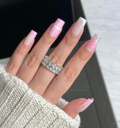 Stone Nails, Spring Acrylic Nails, Christmas Nails Acrylic, Pink Acrylic Nails, Xmas Nails