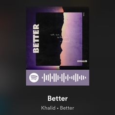 the cover art for better by khadd and better, with an image of a man's face