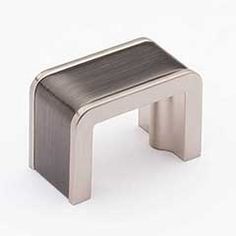 Die Cast Zinc Cabinet Finger Pull This gunmetal & satin nickel split finish cabinet finger pull features a bent bar pull two-tone finish design and is a part of the Fusion Series by Sietto. Perfect for use on cabinet doors and drawers capable of accepting a mounted pull. Mounting hardware is included with this cabinet finger pull. Sietto [K-2000-G-SN] Cabinet Finger Pull:  Fusion Series Cabinet Hardware Collection:  The Fusion Series Cabinet Pull Collection from Sietto allows for mix metal combi Satin Nickel Cabinet Hardware, Wood Cabinet Knobs, Antique Furniture Restoration, Diy Knobs, Wood Drawer Pulls, Coastal Cottage Style, Cabinet Drawer Hardware, Finger Pull, Cabinet Hardware Pulls