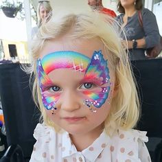 Painting Butterflies, Face Painting For Boys, Paint Makeup, Painting Rainbow, Face Paints