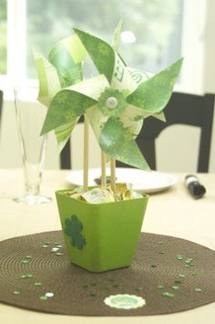 a small potted plant sitting on top of a table