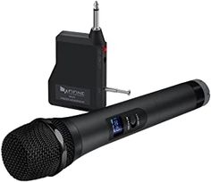 the microphone is connected to an external charger