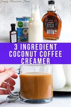 3 ingredients to make the best coconut coffee creamer