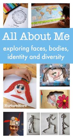 the cover of all about me exploring faces, bodies, identity and diversity by person