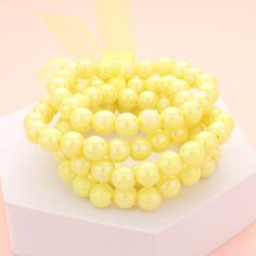 5 Piece Yellow Metallic Layered Bangle Bracelets | Fun Fashion Jewelry Go Pink, Head Chain, Chains Necklaces, Hand Chain, Fun Fashion, Beaded Stretch Bracelet, Kids Jewelry, Accessories Rings, Types Of Fashion Styles