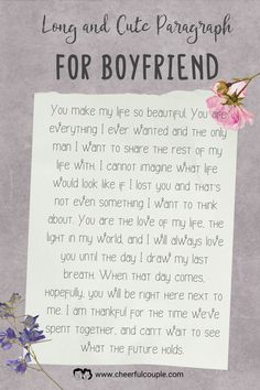 Lovely Image of Long and Cute Paragraph for Boyfriend Lovely Poem For Him, Easter Love Notes For Him, Long Notes For Him, Long Notes About Life, Valentine’s Day Cards For Him Paragraph, Paraghraps For Bf, Love Contract For Him, Love Note Ideas For Him