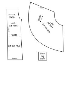 the sewing pattern is shown with measurements and instructions for how to sew an apron