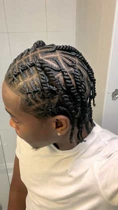 Ropetwists Locs, Barrels Into Twists, Mens Hairstyles Black Men, Cornrows Into Twists Men, Cornrows Into Twists, Barrel Twist Locs Men, Locs Hairstyles Men, Twists Black Men Hair, Twist Hair Men