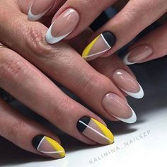 Negative Space Nail Art, Negative Space Nails, Nails 2018, Space Nails, Geometric Nail Art, New Nail Designs, Geometric Nail, Super Nails