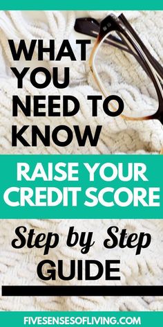 the words, what you need to know raise your credit score step by step guide