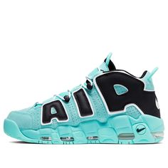 Nike Air More Uptempo 96 QS Light Aqua Basketball Shoes/Sneakers Nike Air More Uptempo 96, Uptempo 96, Nike Air Uptempo, Reps Shoes, Fake Shoes, Nike Air More Uptempo, Nike Air More, Retro Basketball Shoes, Jordan Shoes Retro