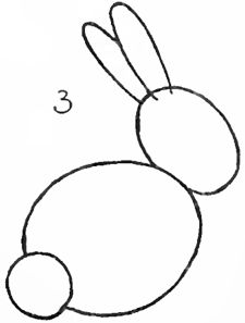 Step 3 How to Draw Bunnies with Easy Bunny Rabbits Drawing Lesson Rabbits Drawing, Easy Bunny Drawing, Draw Step By Step, Rabbit Drawing, Baby Animal Drawings, Cartoon Drawings Of Animals, Drawing Lessons For Kids, Spring Animals