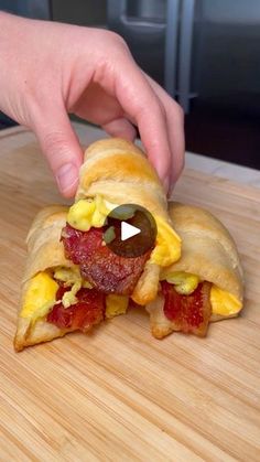 4.3M views · 88K reactions | Stuffed bacon egg & cheese croissants #grubspot | Grubspot. | Grubspot. · Original audio Perogie Casserole, Bacon Egg Cheese, Cheese Croissant, Croissant Breakfast, Breakfast Appetizers, Pillsbury Recipes, Breakfast Rolls, Bacon Egg And Cheese, Fried Bananas