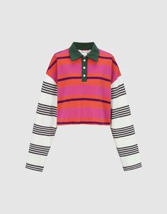 Upcycle Sewing, Clothing Mockup, Maximalism, Polo T Shirt, Classic Wardrobe, Sweater Brands, Striped Tee, Colorful Fashion, Diy Clothes